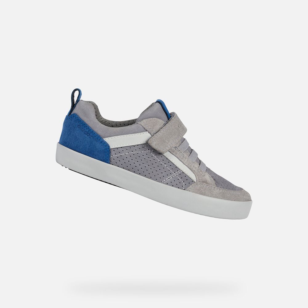 Geox Sneakers Grey/Blue Kilwi - Geox Boys Shoes - KWJUBV302